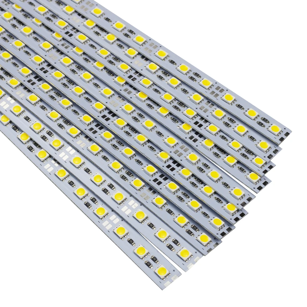 10 шт./лот 50 см светодиодный бар светильник SMD 8520 7020 5730 5050 2835 DC12V светодиодный жесткой полосы белый теплый холодный RGB под шкаф Кухня