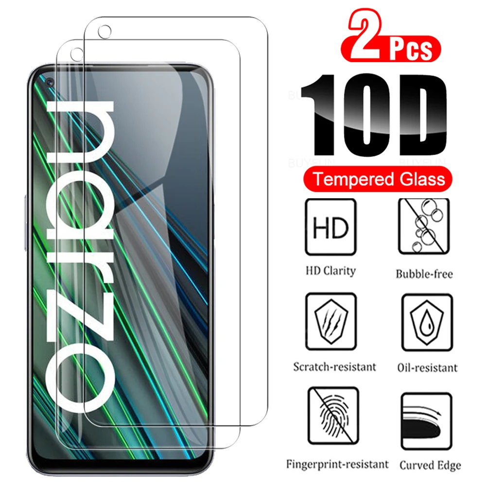 

2 шт., Защитное стекло для oppo realme narzo 30, 6,5 дюйма