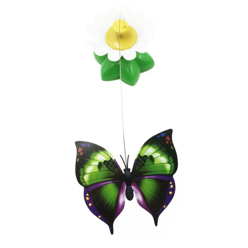 ramdonly Butterfly Забавные игрушки для кошек, электрическая вращающаяся игрушка, Весенняя игрушка для кошек, красочная бабочка, интерактивная обучающая игрушка для животных, игрушки для кошек - Цвет: ramdonly Butterfly