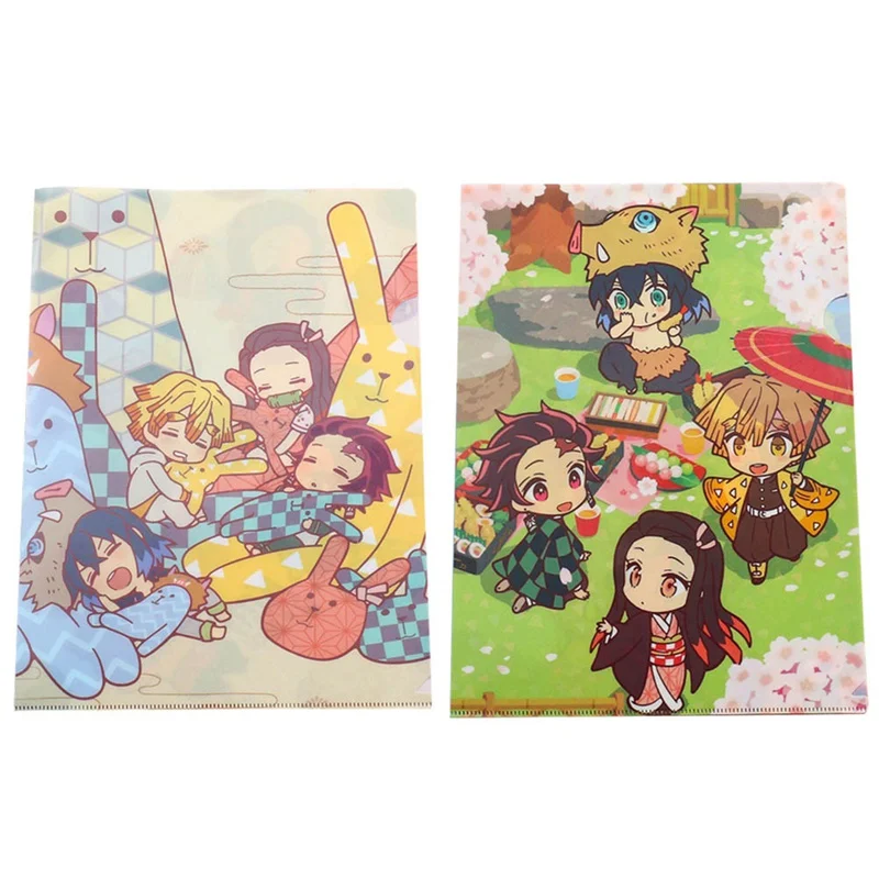 

Anime Demon Slayer Kimetsu No Yaiba File Folder A4 Document Bag Folders For School Office Learning Supplies