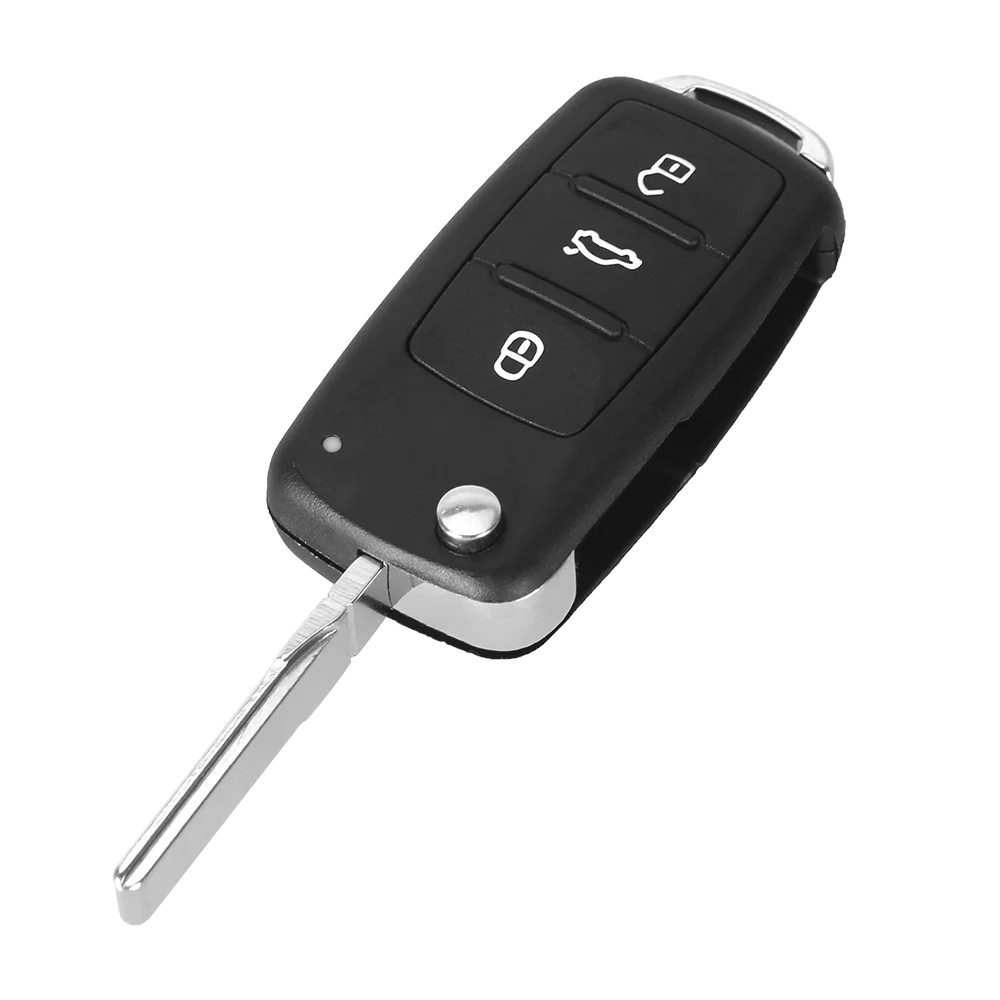 Складной дистанционный ключ KEYYOU 10X с 3 кнопками для VW VOLKSWAGEN Tiguan Golf Sagitar Polo MK6|Ключ от