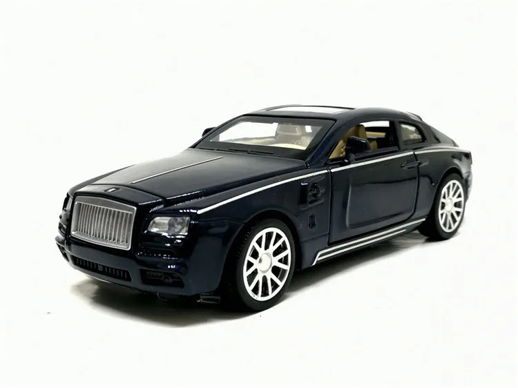 Scale 1:32 Rolls Wraith Alloy Car Diecast Model Light Sound Pull Back High Simulation Toys For Children Collection |