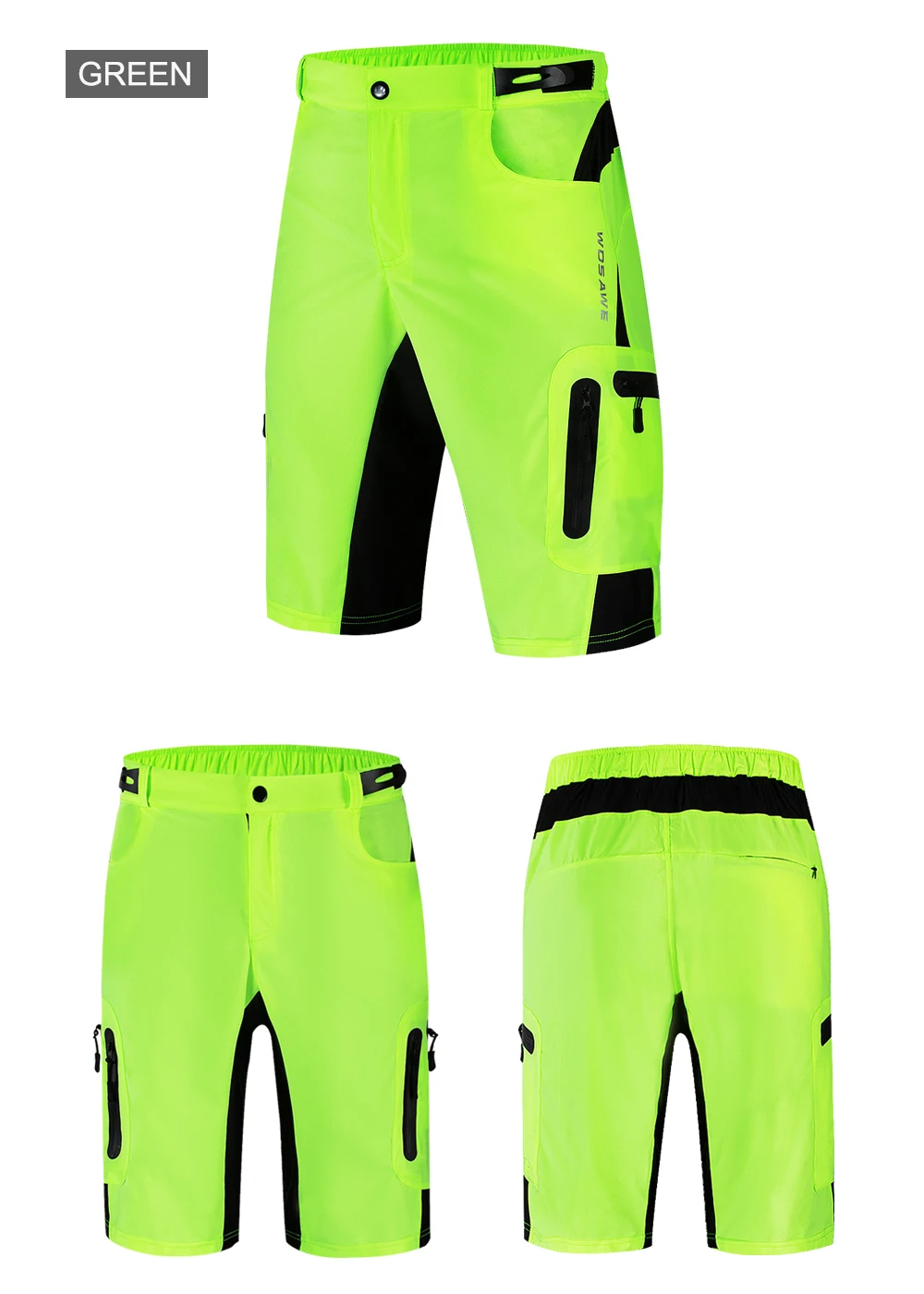 WOSAWE велосипедные шорты летние дышащие свободные MTB для велосипеда мужские бега