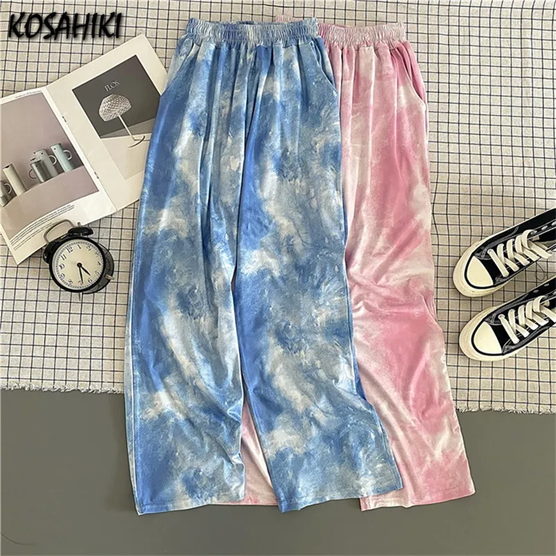 

Брюки женские спортивные с принтом, широкие, эластичные, с завышенной талией