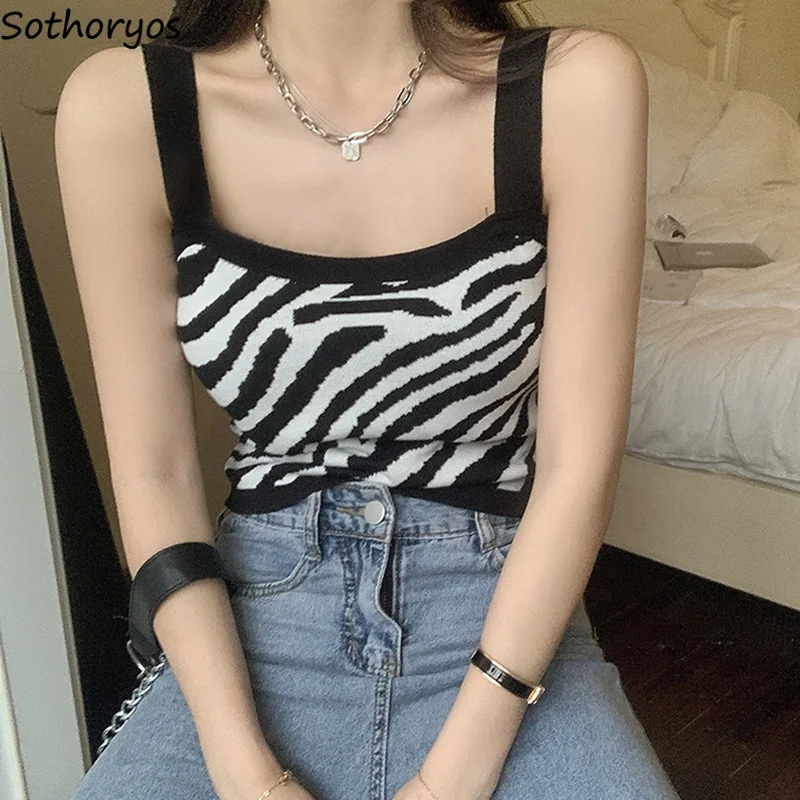 

Топ женский трикотажный, с принтом зебры, летний