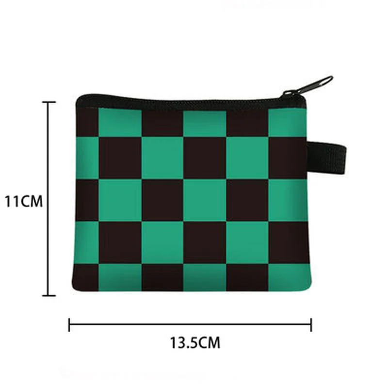 Anime Demon Slayer Cosplay Wallet Kimetsu No Yaiba Tanjiro Kamado Nezuko Purse Canvas Penny Purse Coin Bag Coins Storage Bag