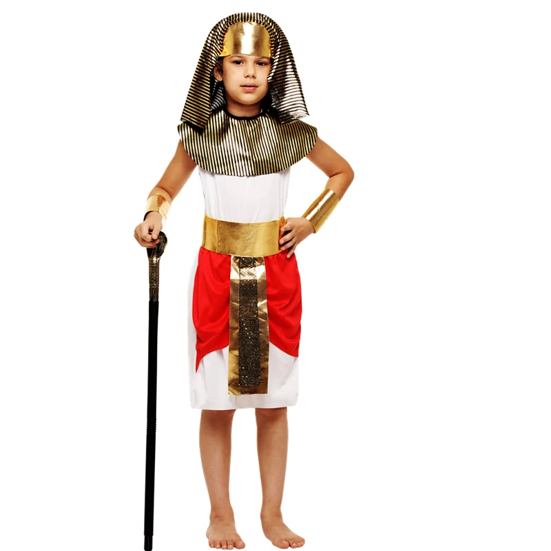 

Boys Greek prince Cosplay Roman Children Costumes Arabic Prince Caesar Fancy Dress Party Halloween Baby Egyptian Pharaoh Kids Co