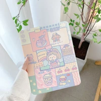 cute cartoon for ipad air 2 3 10 5 pro 2019 7th 10 2 inch case for ipad 2017 2018 9 7 mini 5 cover capa with pencil holder cases