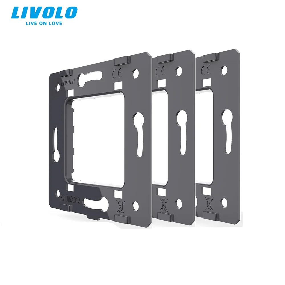 

New LIVOLO Metal PlateTo Fix With Switches&Sockets,Suitable For Different Size,Acessories Products Iron Plate 3pcs/lot