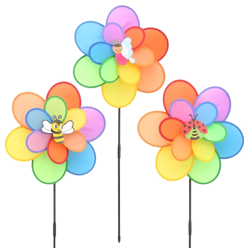 2020 новый большой двойной слой насекомых ветряная мельница ветер вертушка