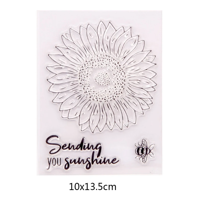 Flower Bee Seal Stamp with Cutting Dies Stencil DIY Scrapbooking Embossing Photo Album Decor Paper Card Craft Drop Shipping | Дом и сад