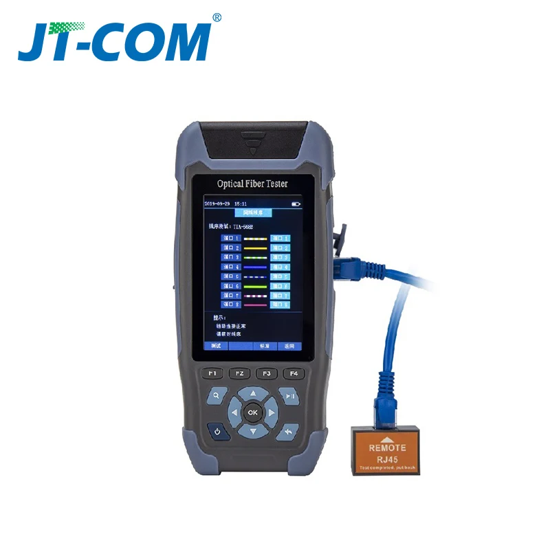 Mini OTDR Fiber Optic Reflectometer 980rev with 9 Functions VFL OLS OPM Event Map 24dB for 64km Cable Ethernet Tester | Мобильные