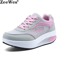 sneakers women rocking shoes mesh womens shoe increased thick soled travel casual shoes wedges shoes for women zapatos de mujer