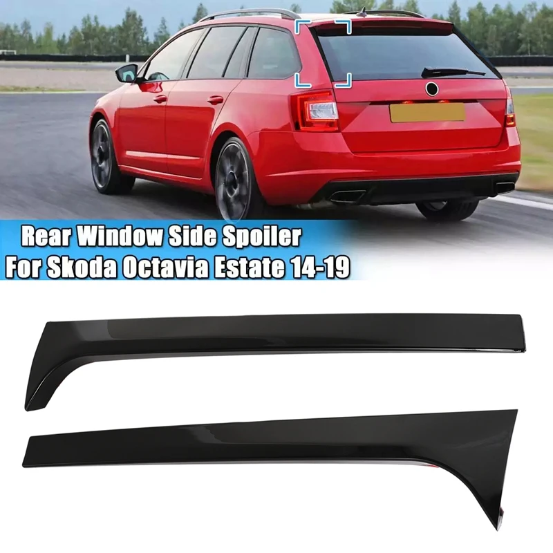 AP68-Gloss черное автомобильное заднее окно боковой спойлер отделка крыльев для Estate