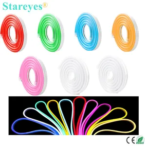 Светодиодная неоновая водонепроницаемая лента, 12 В постоянного тока, СВЕТОДИОДНАЯ лента SMD 2835, 5 м, 120 светодисветодиодный, sm, Диодная лента, гибкая веревка для сделай сам, ленты для рождественского декора, освещение