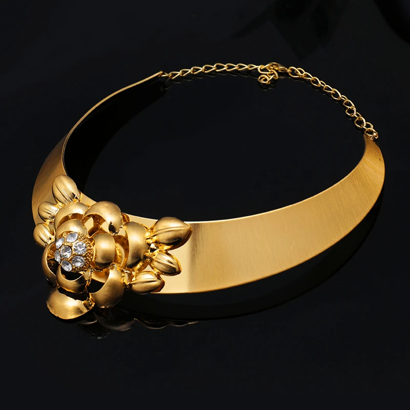 Женский комплект свадебных украшений Fani набор золотого цвета в нигерийском