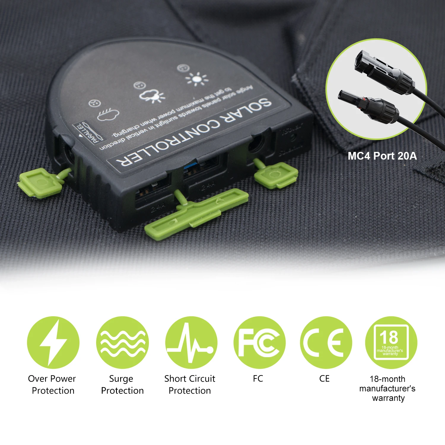 Все портативное солнечное зарядное устройство 18 в 120 Вт Складная солнечная