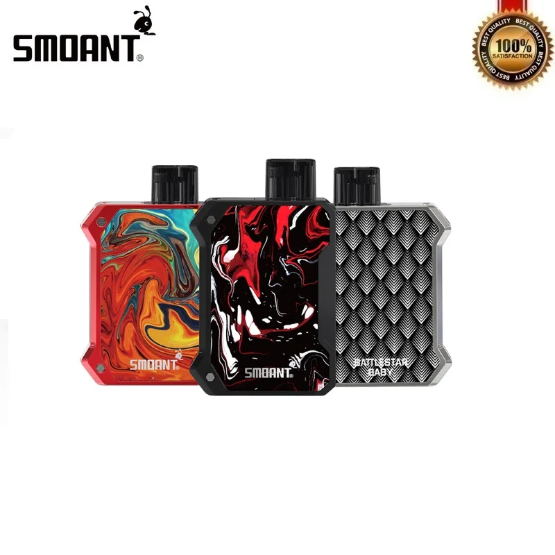 Оригинальный Smoant Battlestar детский Vape Pod Комплект 750 мАч 15 Вт 2 мл с 0.6ohm сеткой 1.2ohm Ni80