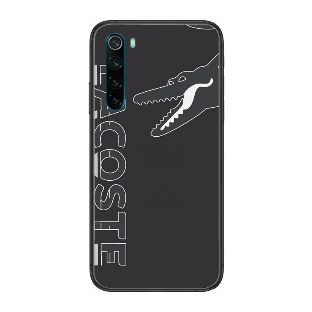 

Luxury art L-Lacoete marca Phone Case For xiaomi Redmi Note 9S 8 7 6 5 A Pro T Anime Black Cover Silicone Back Pretty senior
