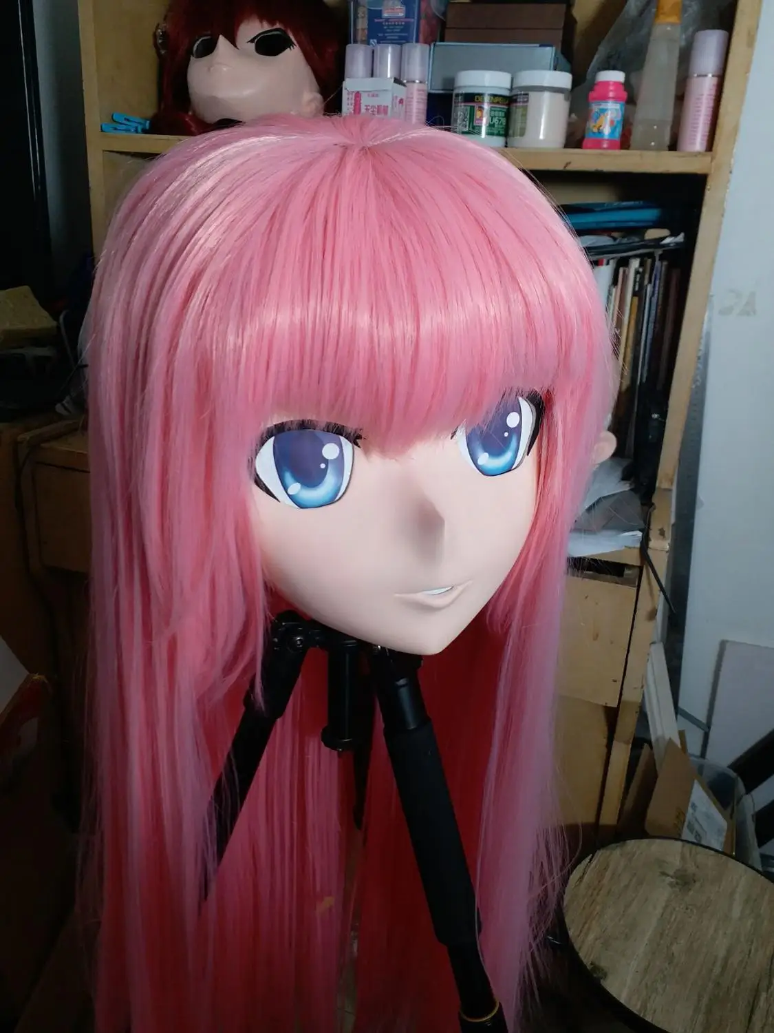 

(NEW-11) Handmade Female Full Head Silicone Mask Kigurumi Cosplay Masks Crossdresser BJD Doll KIG Cosplay Anime