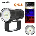 Фонарик для дайвинга, 120 Вт, 15 000 лм, 18 светодиодов, водонепроницаемый, IPX8, фотография камеры видео заполняющий светильник