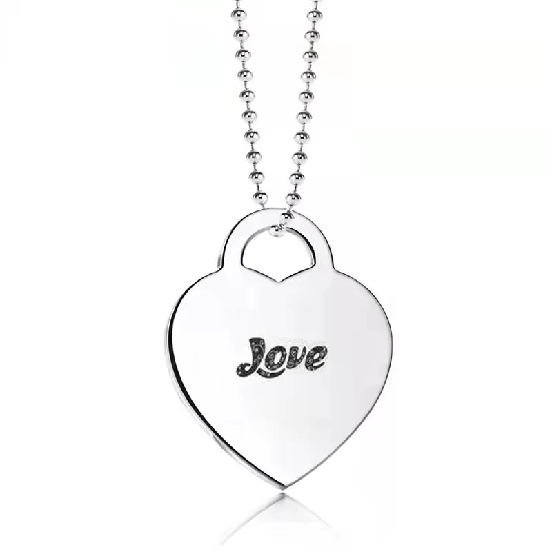 

Women's classic fashion heart brand, key pendant necklace original brand high-quality jewelry logo Valentine's Day gift