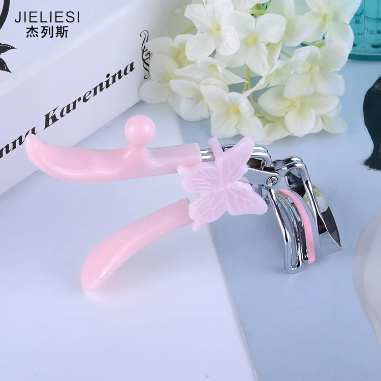 Щипцы для завивки ресниц из нержавеющей стали Розовый Складной инструмент