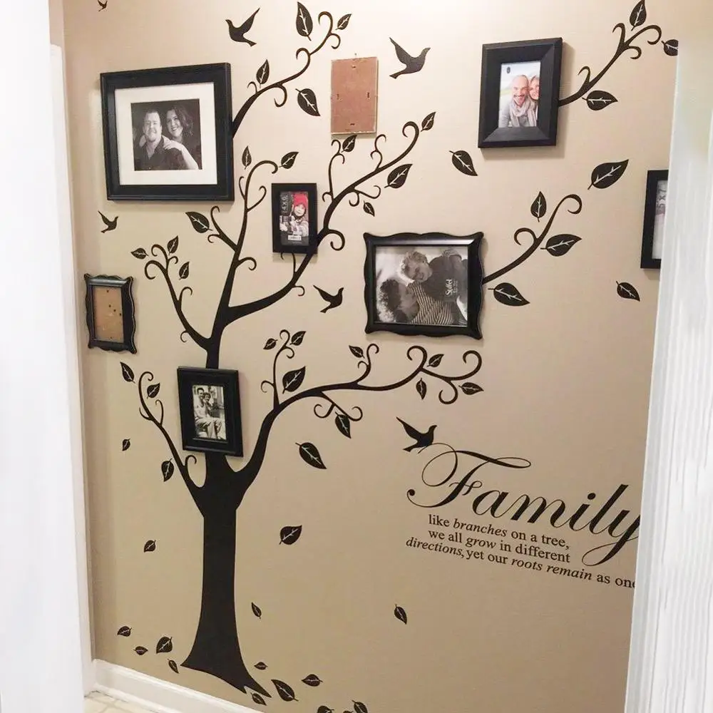 Настенная черная картина Houshold с изображением дерева память украшение для