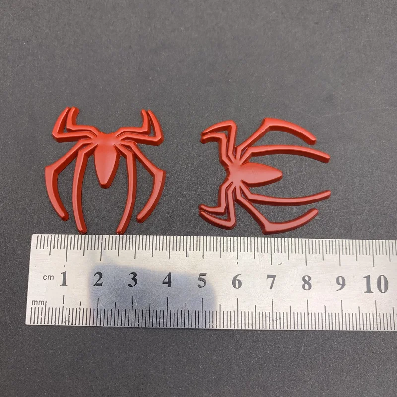 

2pc 3D Metal Spider Sticker Automobile Refitting Standard Solid Metal Spider Sticker Metal Spider Emblem Decal Ornament