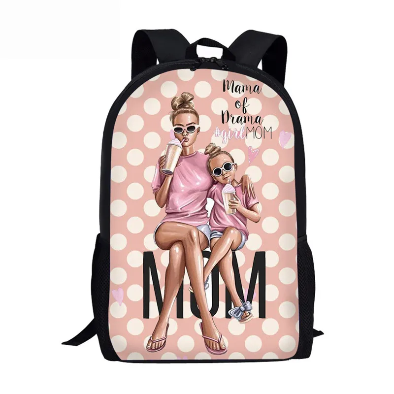 FORUDESIGNS/школьные сумки для супер мамы Harajuku Kawaii рюкзак для детей девочек Повседневный 3 шт. школьные сумки ортопедический рюкзак Mochilas - Цвет: HMA175C