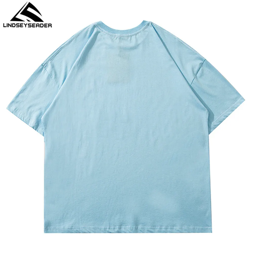 

Hip Hop Streetwear T-Shirt 2021 Men Creative Letters Print Tshirt Harajuku Cotton Casual Short Sleeve T Shirt Black White
