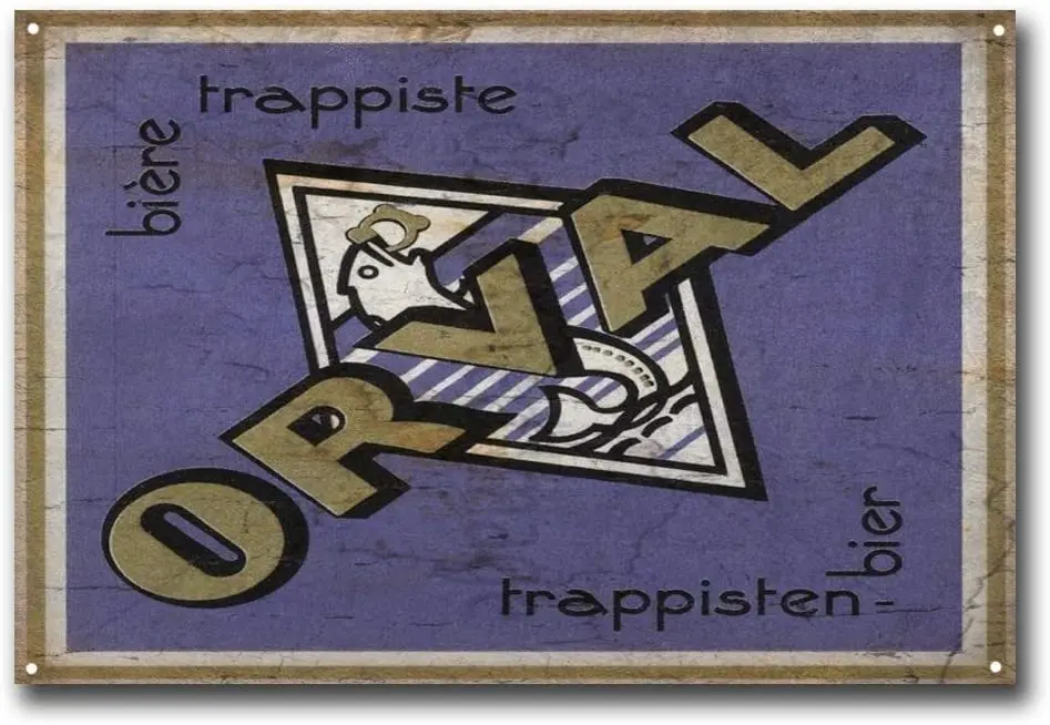 

Orval Belgian Lager Beer Retro Metal Tin Sign Plaque Poster Wall Decor Art Shabby Chic Gift Modern Metal Rectangle