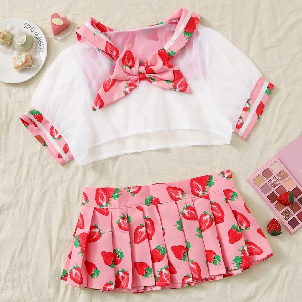 Нижнее белье сексуальный комплект с бюстгальтером Женский студенческий