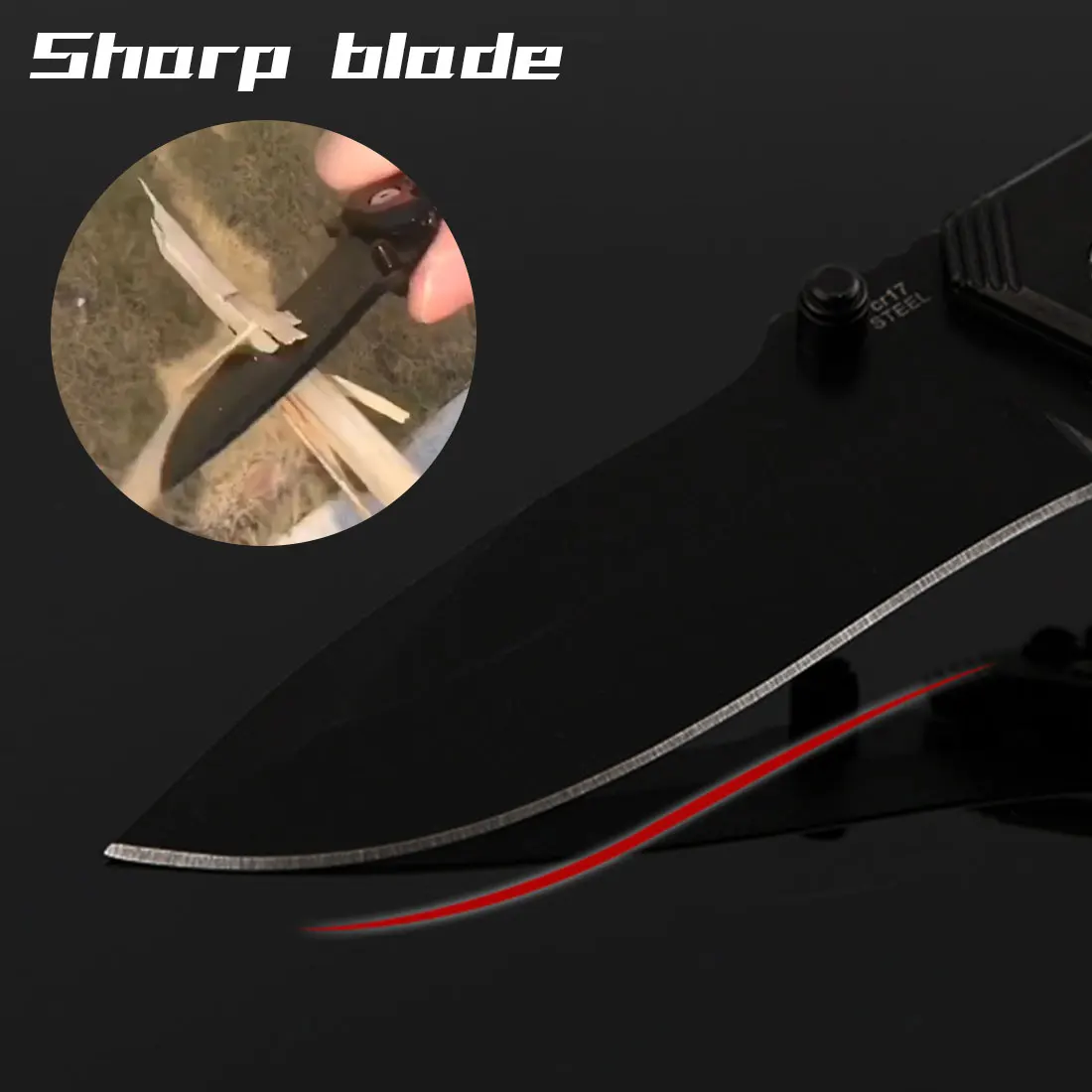 

High hardness folding knife mountaineering camping fishing barbecue knife outdoor survival knife