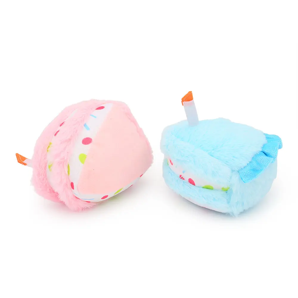 Милая игрушка для домашних животных в виде торта плюшевый десерт игра