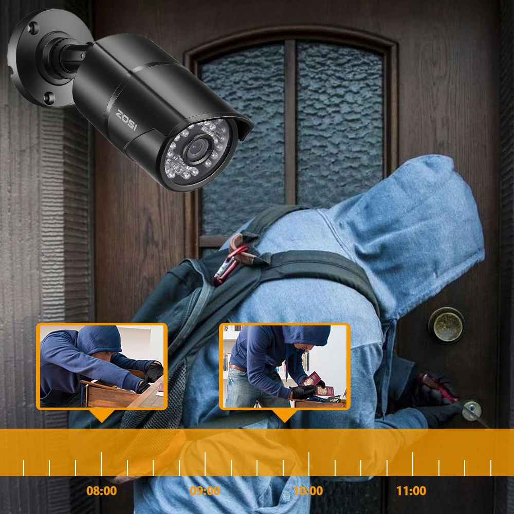 ZOSI 1080P 16 канал CCTV Регистраторы Системы ночного видения Bullet Камера, для наблюдения, безопасности, видео Камера DVR комплект HDD