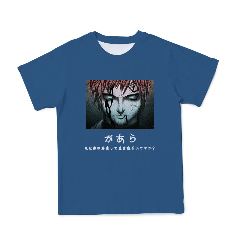

2021 Summer New Men T-Shirts Naruto 3D Printing Cartoon Characters Shin-Harajuku Style Casual Fashion Breathable O-Neck 110-6XL