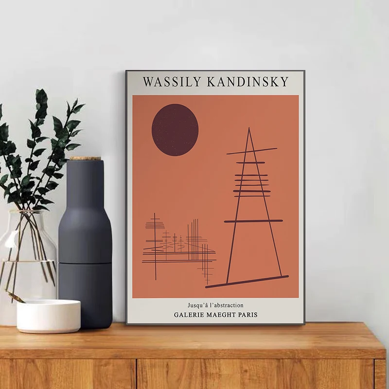 Винтажные абстрактные фигурки птицы Парижские линии Плакат футбол плавание