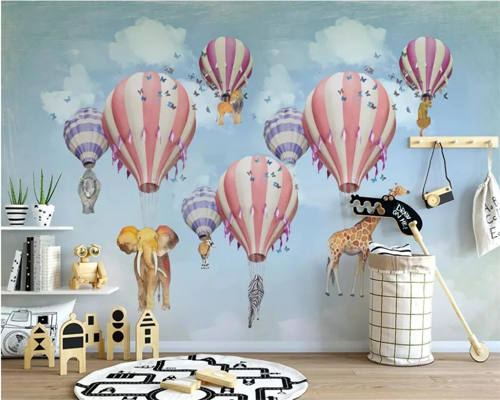 3diplaw пользовательские обои росписи фото Мода Скандинавское небо воздушный шар