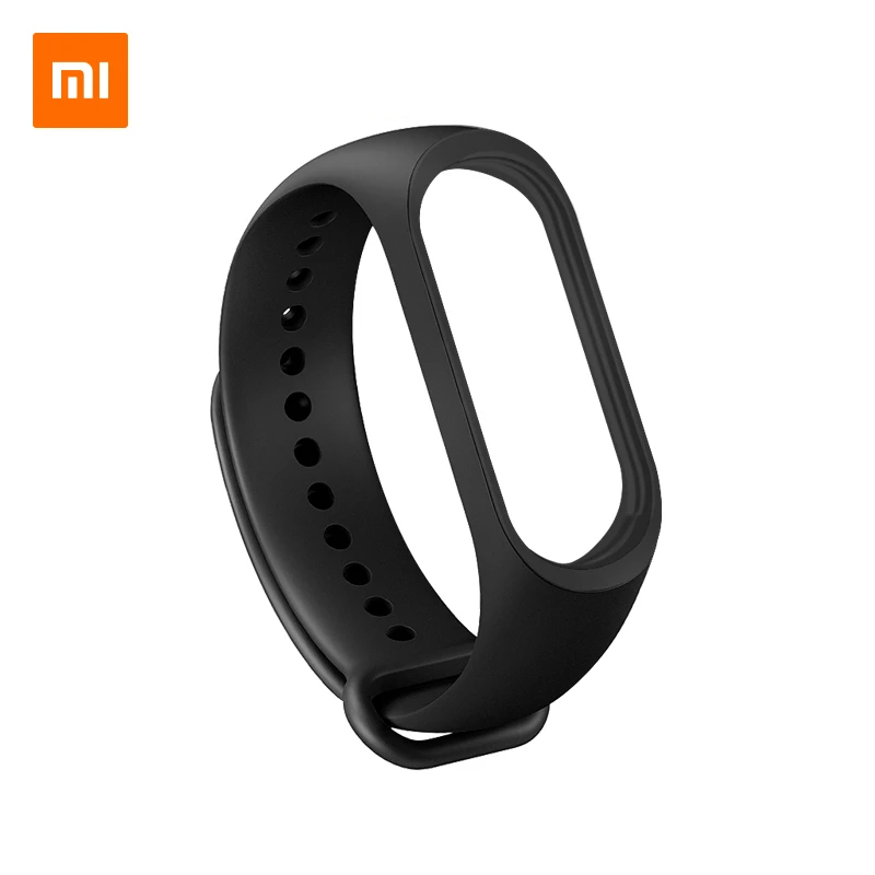 Black Xiaomi mi Band 4 NFC ремешок на запястье из ТПУ Черный Синий Оранжевый винно-красный розовый и mi Band 4 кабель для зарядки умные аксессуары - Цвет: Black