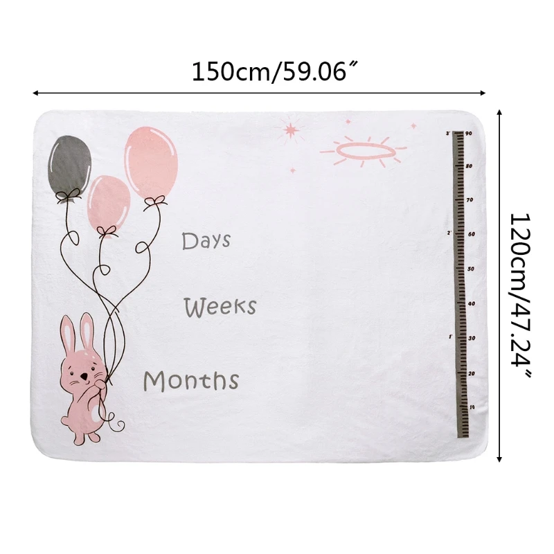 

1 комплект, Детская Пижама ежемесячный отчет рост веху Одеяло фон для фотографирования новорожденных с изображением Опора ткань Q1FE