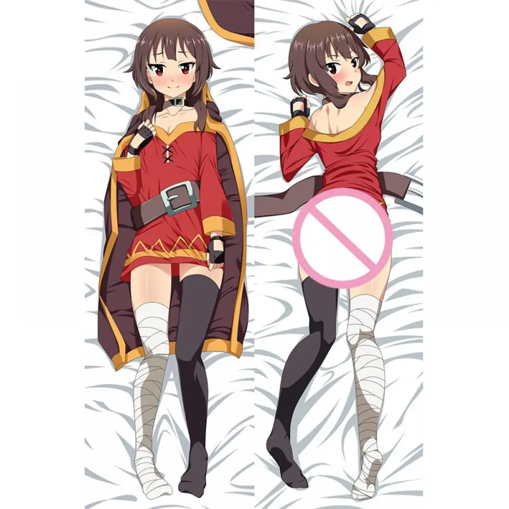 Милый двухсторонний 3D чехол Megumin с подушкой Konosuba для косплея Аниме Dakimakura детский