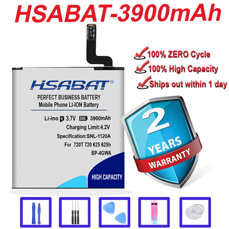 Аккумулятор HSABAT 0 Cycle 3900 мАч для NOKIA Lumia 720T 720 625 625h сменный аккумулятор на мобильный