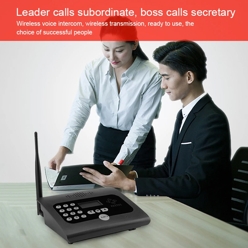 Офисный бизнес пейджер комнатный беспроводной секретаря аппарат двухсторонний
