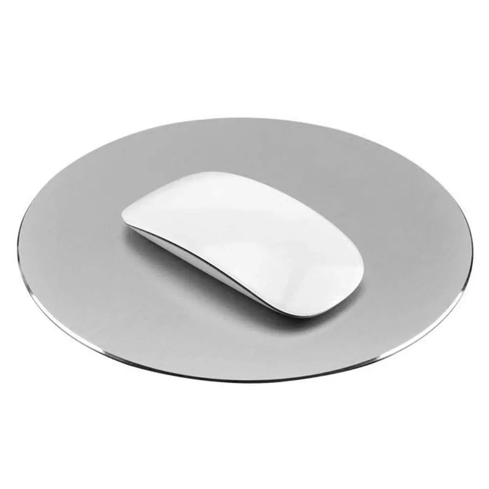 220x220mm Mouse Mat Circular Gaming Aluminium Pad with Waterproof Non Slip Resin Base and Frosted Surface Mousepad f |