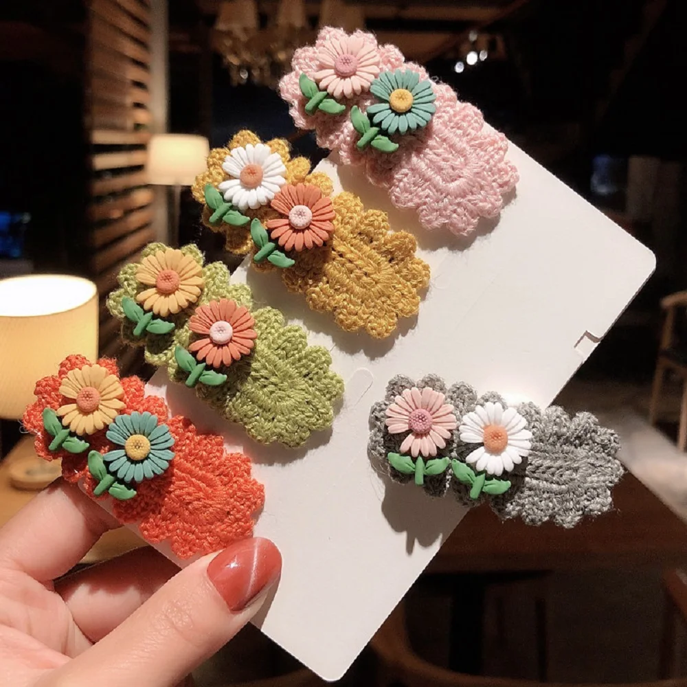 Заколка для волос детская из овечьей шерсти шпильки конский хвост | Детская