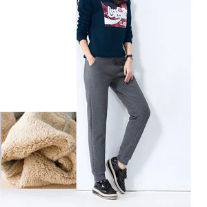 Штаны спортивные женские из 100% хлопка, на флисе, на осеньзиму