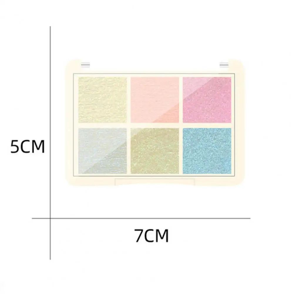 

Aurora Effect Nail Solid Powder DIY Colorful Six Color Solid Magic Mirror Glitter Powder for Manicure