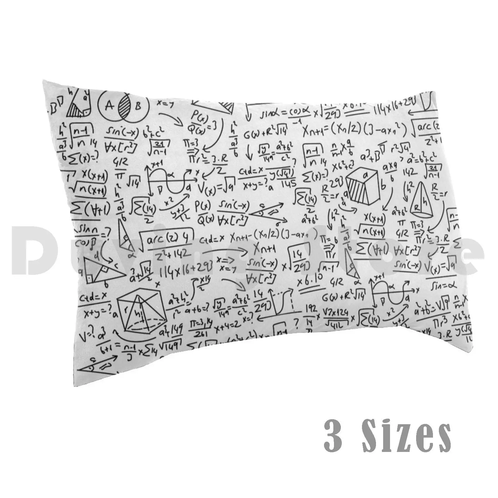 

Math Pillow Case DIY 40x60 1201 Math Science Geek Nerd Funny School Humor Mathematics Physics Teacher Nerdy