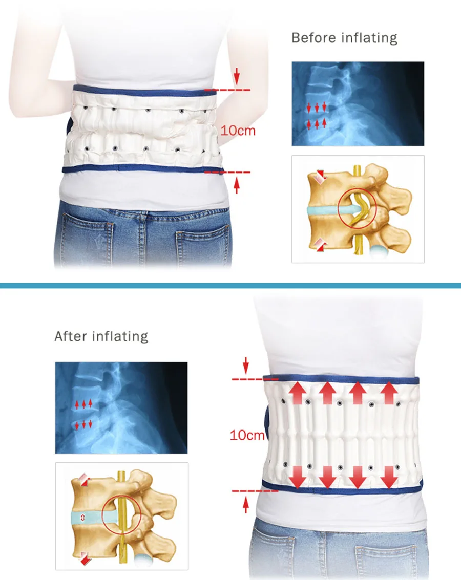 

2018 Lumbar Traction Belt Pain Lower Massager Medical Decompression Back Belt Device Back Brace &Supports Health Monitors